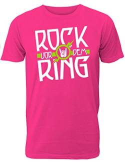 Herren T-Shirt Rock vor dem Ring für den Junggesellenabschied (Männer/Bräutigam) in pink, Größe L von Shirtoo