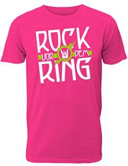 Herren T-Shirt Rock vor dem Ring für den Junggesellenabschied (Männer/Bräutigam) in pink, Größe XL von Shirtoo