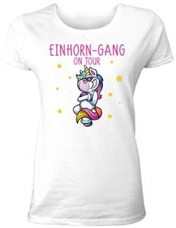Junggesellinnenabschied T-Shirt Einhorn-Gang on Tour von Shirtoo