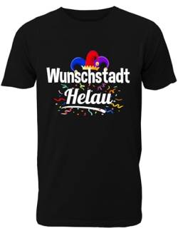 Lustiges T-Shirt für Männer und Frauen als Verkleidung oder Kostüm zum Fasching und Karneval - Wunschstadt Helau von Shirtoo