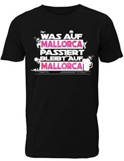 Mallorca T-Shirt Herren - was auf Mallorca passiert bleibt auf Mallorca von Shirtoo