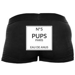 Shirtoo Lustige Herren-Boxershorts mit Spruch Pups No 5 Männer zum Geburtstag, Valentinstag, zu Weihnachten oder Nikolaus von Shirtoo