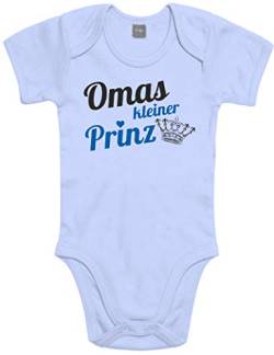 Shirtoo Supersüßer Baby Body Strampler Omas Kleiner Prinz für Jungen als Geschenk zur Geburt/Erstausstattung von Shirtoo