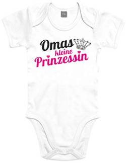 Shirtoo Supersüßer Baby Body Strampler Omas kleine Prinzessin für Mädchen als Geschenk zur Geburt/Erstausstattung von Shirtoo