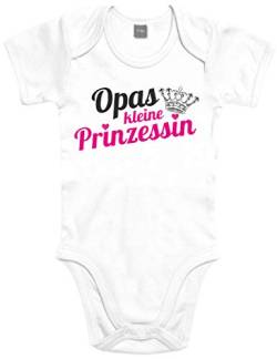Shirtoo Supersüßer Baby Body Strampler Opas kleine Prinzessin für Mädchen als Geschenk zur Geburt/Erstausstattung von Shirtoo