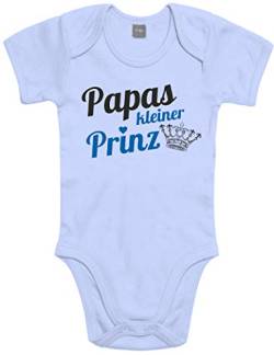 Shirtoo Supersüßer Baby Body Strampler Papas Kleiner Prinz für Jungen als Geschenk zur Geburt/Erstausstattung von Shirtoo