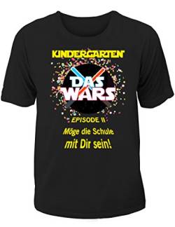 T-Shirt Einschulung/Schulanfang: Kindergarten Das Wars - Möge die Schule mit Dir Sein von Shirtoo