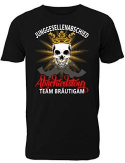 T-Shirt Junggesellenabschied Männer: Abschiedstour Team Bräutigam von Shirtoo