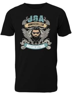 T-Shirt Junggesellenabschied Männer: Junggesellenabschiedstour für den Bräutigam - JGA T-Shirt Herren von Shirtoo