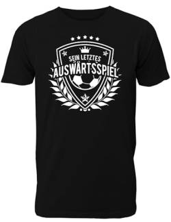 T-Shirt Junggesellenabschied Männer: Sein letztes Auswärtsspiel für das JGA Team des Bräutigams - Herren T-Shirt von Shirtoo