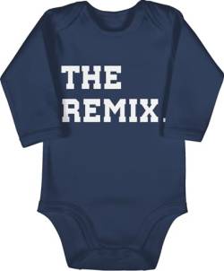 Baby Body langarm Mädchen Junge - Partner-Look Familie - The Original The Remix Kind - 3/6 Monate - Navy Blau - outfit partnerlook strampler partner look familien babybody remix. partneroutfits von Shirtracer