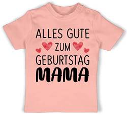 Baby T-Shirt Mädchen Jungen - Alles Gute zum Geburtstag Mama - 12/18 Monate - Babyrosa - für mütter Geschenk Fuer Mutter Tag Geschenke die besondere Tags Beste Mum t Shirt Mama's Oberteil von Shirtracer