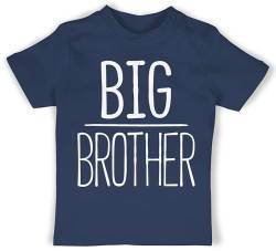 Baby T-Shirt Mädchen Jungen - Großer Bruder - Big Brother - 12/18 Monate - Navy Blau - Shirt großen brüder Tshirts 2024 t-Shirts Geschenke Shirts großer+Bruder Bekleidung für Babys größeren von Shirtracer