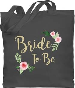 Baumwolltasche - JGA Junggesellenabschied Frauen - Bride To Be - Unisize - Dunkelgrau - tasche junggesellinnenabschied bridemaids jutebeutel stoffbeutel jungesellinnenabschied bride-to-be jute von Shirtracer