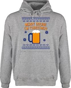 Hoodie Herren Pullover Männer - Weihnachten Geschenke Bekleidung - This is My Christmas Shirt - M - Grau meliert - weichnachtspulli x Mas Pulli Weihnachtspullover Baumwolle weihnchtsgeschenke von Shirtracer