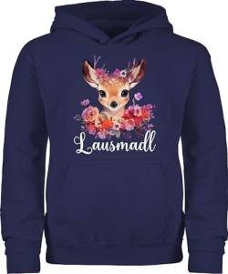 Kinder Hoodie Jungen Mädchen - Kompatibel mit Oktoberfest Trachtenshirt - Lausmadl Lausmadel Lausdrindl Lausmädchen - 140 (9/11 Jahre) - Navy Blau - Trachten boarische bayrische Oktober fest von Shirtracer