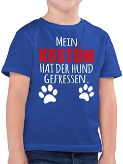 Kinder T-Shirt Jungen - Karneval & Fasching - Mein Kostüm hat der Hund gefressen - Dog Hundekostüm Faschingskostüme - 128 (7/8 Jahre) - Royalblau - t Shirt Junge &Fasching Tshirt Karneval. Shirts von Shirtracer