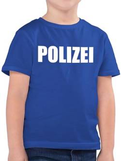 Kinder T-Shirt Jungen - Karneval & Fasching - Polizei Polizeiuniform Polizist Polizeikostüm SEK Polizistin Police SWAT - 164 (14/15 Jahre) - Royalblau - Polizei. tischert Oberteil von Shirtracer