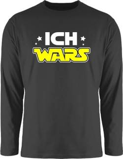 Langarmshirt Herren Langarm Shirt - Nerd Geschenke - Ich Wars - 3XL - Schwarz - zocken Geschenk nerdgeschenk sprüche Gamer Geeks zocker Computer Nerds nerdige Geek für Geschenkideen von Shirtracer