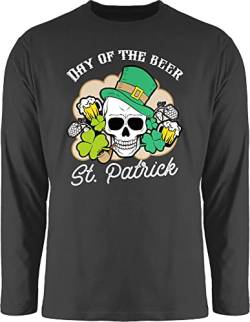 Langarmshirt Herren Langarm Shirt - Patricks - Day of The Beer! St. Patrick - 3XL - Schwarz - st Sankt Patrick’s Patrick's Saint Geschenk Patrick. Irland san irisches Totenkopf sant patricksday von Shirtracer