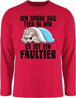 Langarmshirt Herren Langarm Shirt - Sprüche Statement mit Spruch - Ich atme produktiver Wird es Nicht mehr Panda - XL - Rot - Longsleeve spruechen t-Shirts sprüchen t spruche Tshirt lustige von Shirtracer