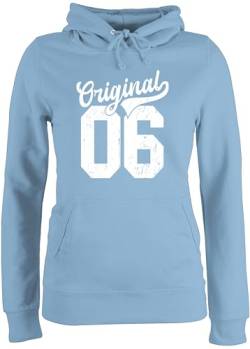 Pullover Damen Hoodie Frauen - 18. Geburtstag - Original 2006 - XXL - Hellblau - 18 zum Geburtstagsgeschenk Geschenke Geschenk Jahre 18th für den jährige überraschungen endlich jähriger Birthday von Shirtracer