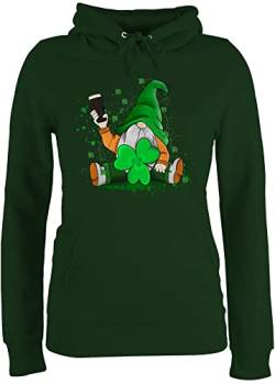 Pullover Damen Hoodie Frauen - St. Patricks Day - Irish Pub Shamrock Leprechaun Beer - XL - Dunkelgrün - st+Patrick's+Day Patrick Patrick's st Patrick’s Saint Geschenk Sankt Irland von Shirtracer