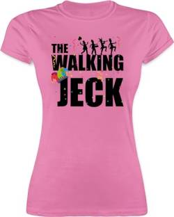 Shirt Damen - Karneval & Fasching - The Walking Jeck Kostüm - S - Rosa - Faschings t-Shirts Karnevals t- Shirts köstüme Tshirt karnevalsshirt Fasching, Funshirts für Frauen faschingsshirt von Shirtracer