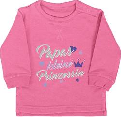 Shirtracer Baby Pullover Jungen Mädchen - Geschenk zum Vatertag - Papas kleine Prinzessin - 12/18 Monate - Pink - Vater Tag Princess herrentagsgeschenke herrentagsgeschenk 1.Vatertagsgeschenk von Shirtracer