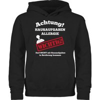 Shirtracer Hoodie Achtung Hausaufgaben Allergie Einschulung Mädchen von Shirtracer