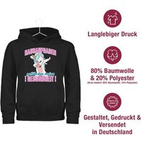 Shirtracer Hoodie Hausaufgaben gefährden meine Gesundheit Einhorn Einschulung Mädchen von Shirtracer