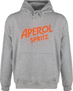 Shirtracer Hoodie Herren Pullover Männer - Karneval & Fasching - Aperol Spritz Kostüm - XL - Grau meliert - Karneval. kostùm Fastnacht Fasching- verkleidung Karneval- karnelval „Karneval“ kaneval von Shirtracer