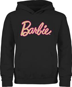 Shirtracer Kinder Hoodie Jungen Mädchen - Barbie Logo Glitzer - 116 (5/6 Jahre) - Schwarz von Shirtracer