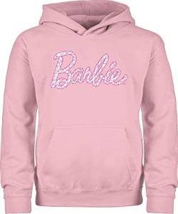 Shirtracer Kinder Hoodie Jungen Mädchen - Barbie Logo rosa - 140 (9/11 Jahre) - Hellrosa von Shirtracer