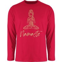 Shirtracer Rundhalsshirt Namaste Yoga Meditation Mandala Yoga von Shirtracer