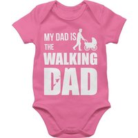 Shirtracer Shirtbody My Dad is the Walking Dad weiß Strampler Baby Mädchen & Junge von Shirtracer