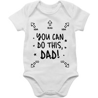 Shirtracer Shirtbody You can do this Dad - Anleitung für Papa Strampler Baby Mädchen & Junge von Shirtracer