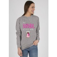 Shirtracer Sweatshirt Mein Dirndl ist in der Wäsche (1-tlg) Mode für Oktoberfest Damen von Shirtracer