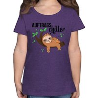 Shirtracer T-Shirt Auftragschiller mit Faultier schwarz Tiermotiv Animal Print von Shirtracer