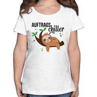 Shirtracer T-Shirt Auftragschiller mit Faultier schwarz Tiermotiv Animal Print von Shirtracer