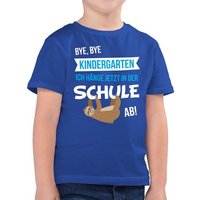 Shirtracer T-Shirt Bye, Bye Kindergarten Einschulung Junge Schulanfang Geschenke von Shirtracer