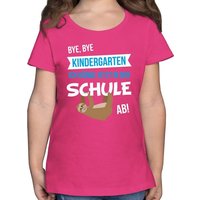 Shirtracer T-Shirt Bye, Bye Kindergarten Einschulung Mädchen von Shirtracer