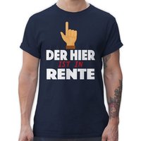 Shirtracer T-Shirt Der hier ist in Rente Rentner Geschenk von Shirtracer