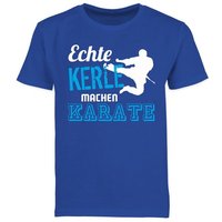 Shirtracer T-Shirt Echte Kerle machen Karate (1-tlg) Kinder Sport Kleidung von Shirtracer