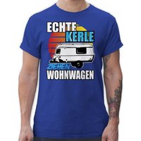 Shirtracer T-Shirt Echte Kerle ziehen Wohnwagen Hobby Outfit von Shirtracer