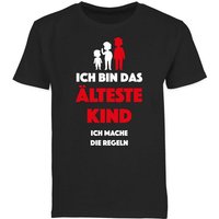 Shirtracer T-Shirt Ich bin das älteste Kind. Ich mache die Regeln Statement Sprüche Kinder von Shirtracer