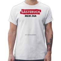 Shirtracer T-Shirt JGA Gästebuch I Unterschreiben Gäste JGA Männer von Shirtracer