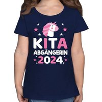 Shirtracer T-Shirt Kita Abgängerin 2024 Einhorn Einschulung Mädchen von Shirtracer