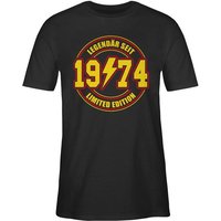 Shirtracer T-Shirt Legendär seit 1974 Limited Edition 50. Geburtstag von Shirtracer