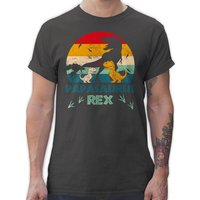 Shirtracer T-Shirt Papasaurus Rex - Papa Saurus Dino Geschenk Papi Bester Vater Vatertag Geschenk für Papa von Shirtracer